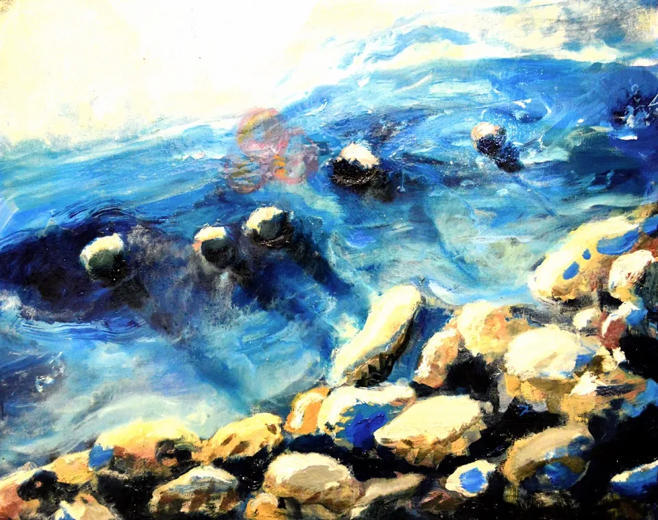 Painting by Iris Fryer