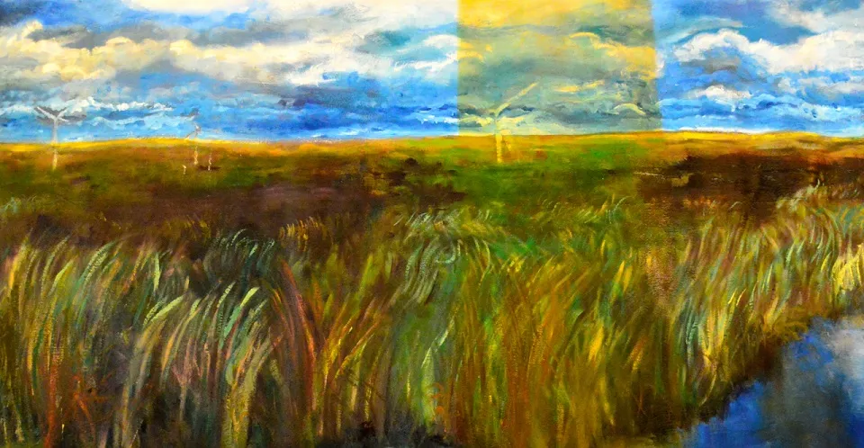 Painting by Iris Fryer