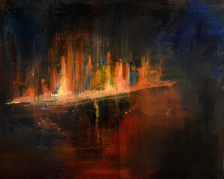 Painting by Iris Fryer