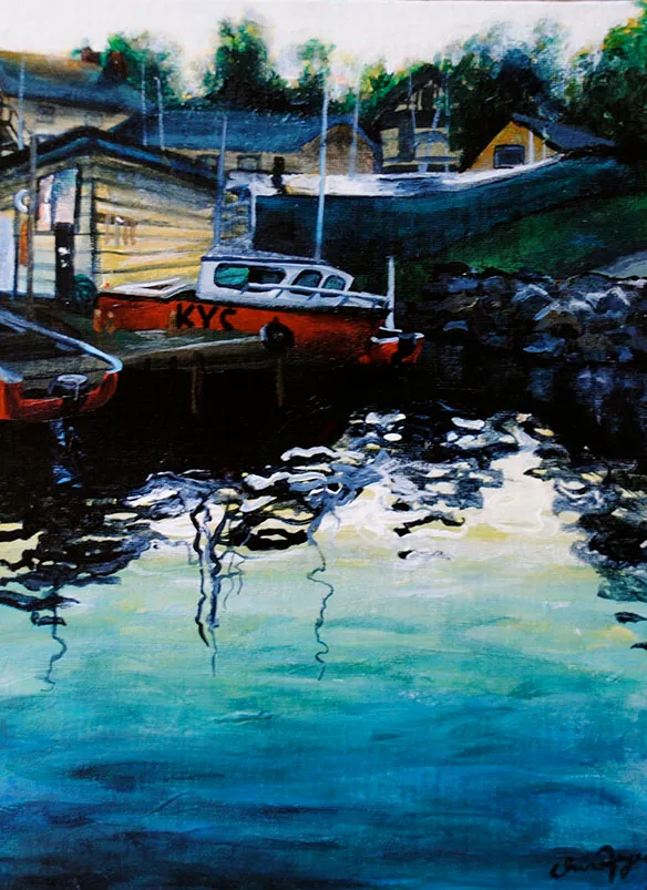 Painting by Iris Fryer