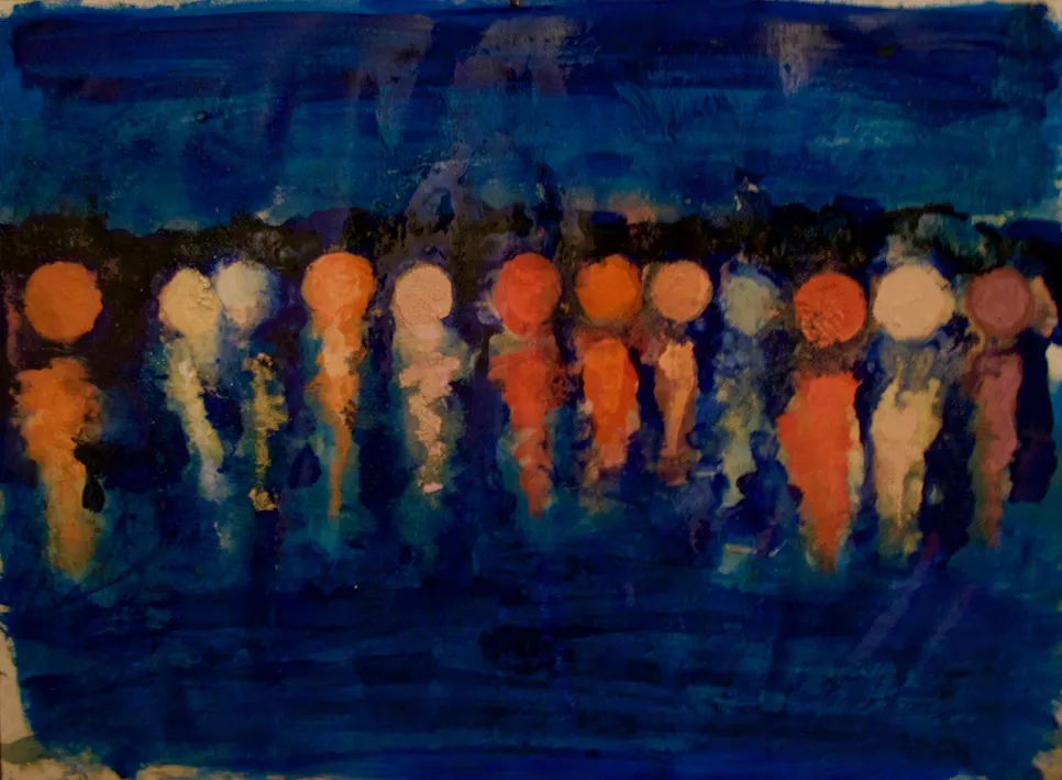 Painting by Iris Fryer